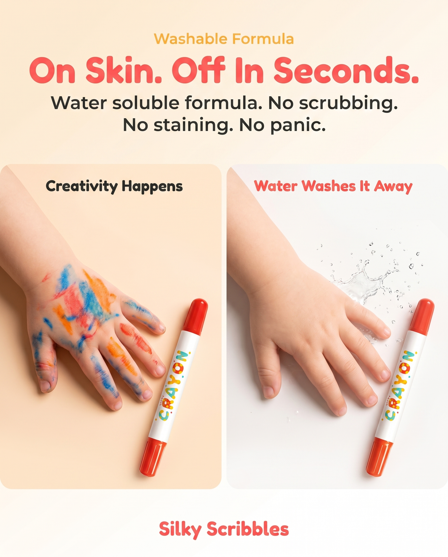 Lumair™ Velvet Glides Washable Crayons