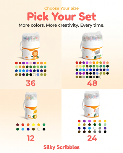 Lumair™ Velvet Glides Washable Crayons